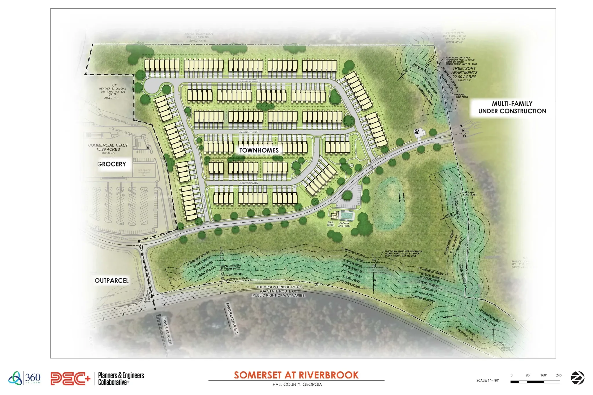 Site plan for Riverbrook Village