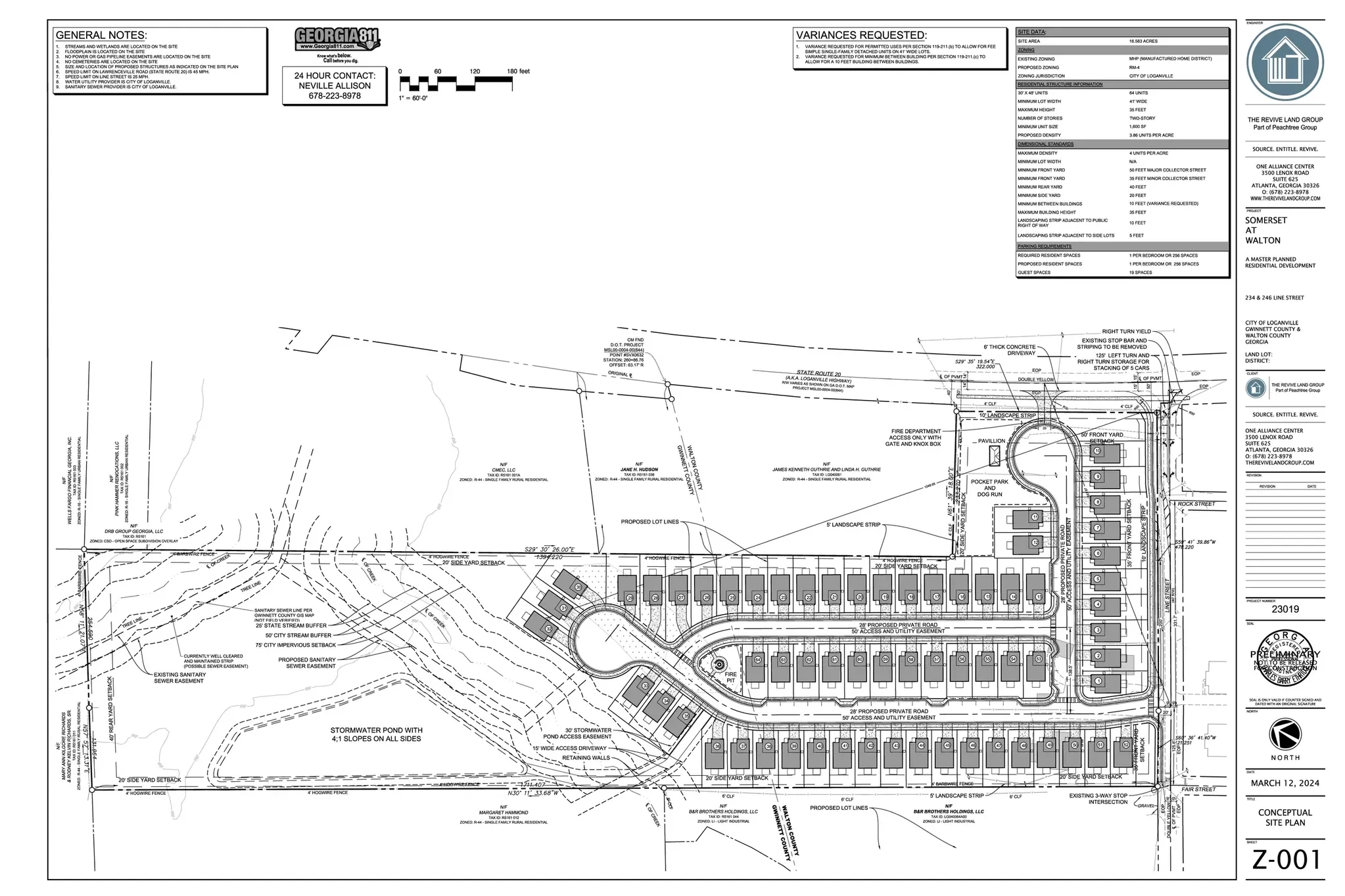 Site plan for Somerset at Walton