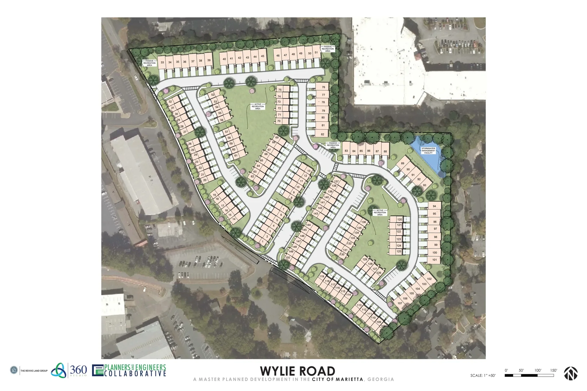 Site plan for Wylie Road